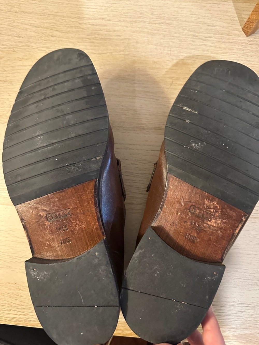 Bally Brown Leather Slip-On Loafers - Picture 3 of 3